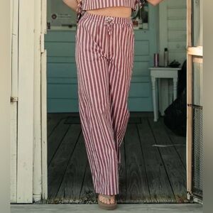 Brand New Tribe Kelley Grayton Wide Leg Pant Size XL Vintage Red Color